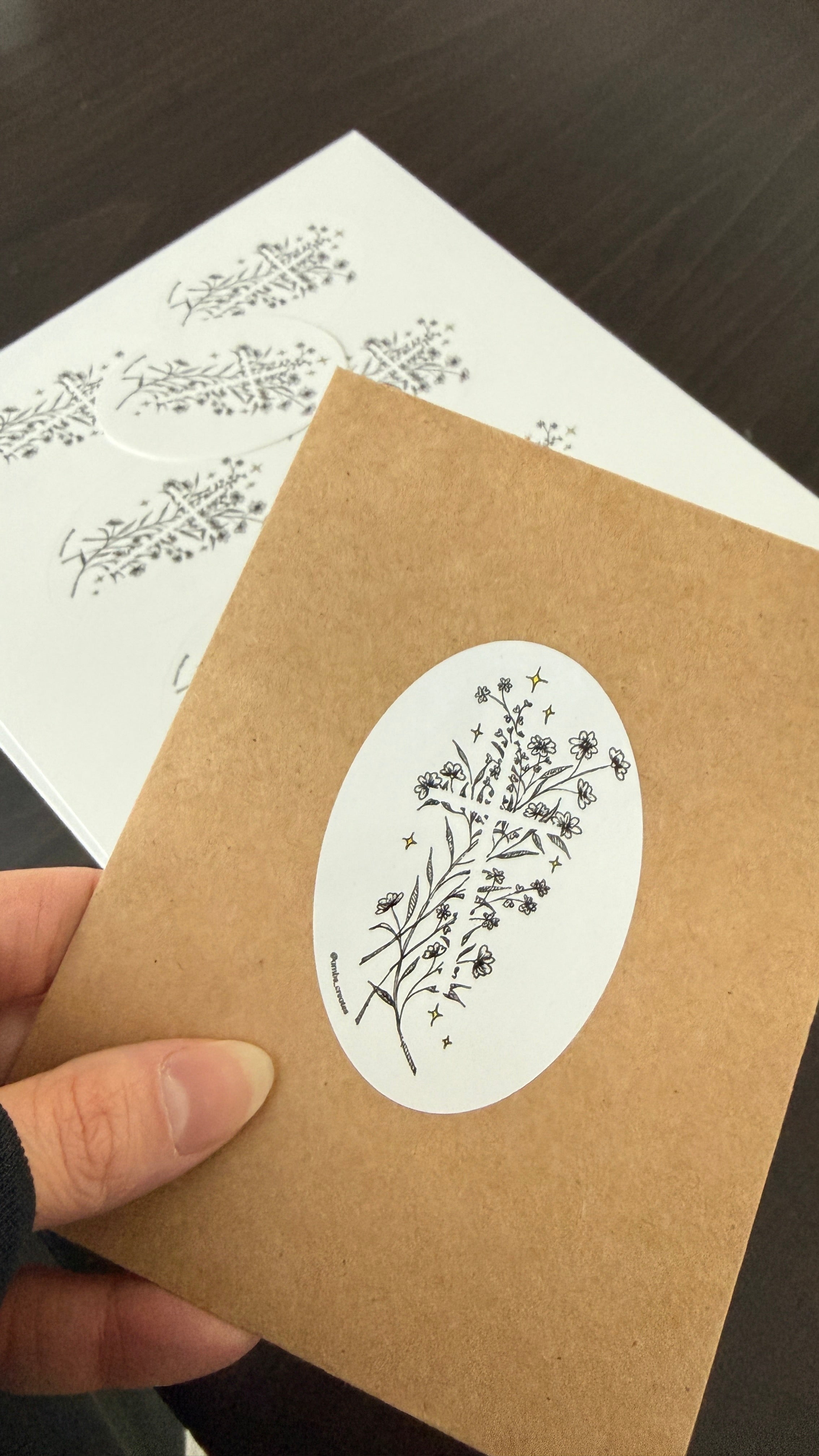 “Floral Cross” sticker